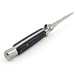 Ніж AGA Campolin 9" Picklock CURVED Automatic Italian Stiletto світлий з синім клинком