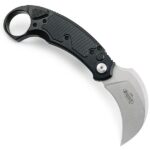 Ніж Microtech Bastinelli ICONIC Auto Karambit Чорний із чорним клинком