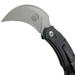 Ніж Microtech Bastinelli ICONIC Auto Karambit Чорний із чорним клинком