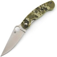 Ніж Spyderco C36 (Silver/ACU камуфляж)