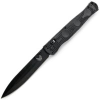Ніж Benchmade SOCP 391 Tactical Folder Чорний з чорним клинком