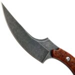Ніж Bastinelli Creations Mako Custom Wood Коричневий з чорним клинком