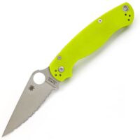Ніж Spyderco Paramilitary 2 C81GS2 Full Serrated Салатовий