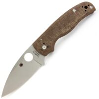 Ніж Spyderco Shaman C229 Micarta Коричневий з світлим клинком