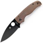 Ніж Spyderco Shaman C229 Micarta Коричневий з світлим клинком