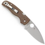 Ніж Spyderco Shaman C229 Micarta Коричневий з світлим клинком