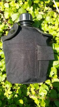 Амеріканська армійська фляга в чохлі з казанком/Black