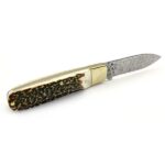 Ніж Hen & Rooster Deer Stag One Blade Damascus