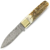Ніж Hen & Rooster Deer Stag One Blade Damascus