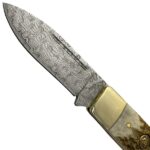Ніж Hen & Rooster Deer Stag One Blade Damascus