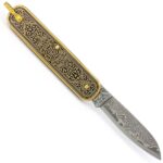 Ніж Pocket Brass Damascus