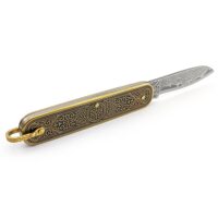 Ніж Pocket Brass Damascus