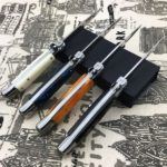 Ніж AGA Campolin 9 Picklock Automatic Italian Stiletto Біло-Синій