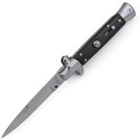 Ніж AGA Campolin 9 Picklock Automatic Italian Stiletto Біло-Синій