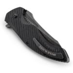 Ніж Brous Blades T4 Flipper Чорний з чорним клинком