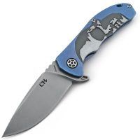 Ніж CH Outdoor CH 3504 (Череп) Синій