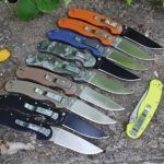 Ніж Ontario Rat Folder Model 1 Салатовий зі світлим клинком/Камуфляж з чорним клинком