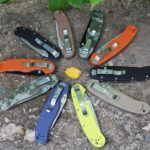 Ніж Ontario Rat Folder Model 1 Салатовий зі світлим клинком/Камуфляж з чорним клинком