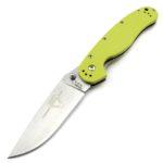 Ніж Ontario Rat Folder Model 1 Салатовий зі світлим клинком/Камуфляж з чорним клинком