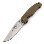 Ніж Ontario Rat Folder Model 1 Салатовий зі світлим клинком/Камуфляж з чорним клинком