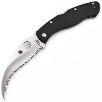 Ніж Spyderco Civilian C12GS Чорний зі світлим клинком