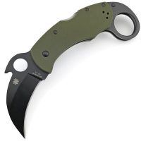 Ніж Spyderco Karahawk C170 Оливковий з чорним клинком