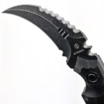 Ніж Strider Fixed Karambit Чорний з чорним клинком