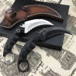 Ніж Strider Fixed Karambit Чорний з чорним клинком