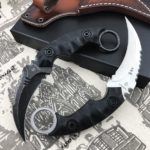 Ніж Strider Fixed Karambit Чорний з чорним клинком